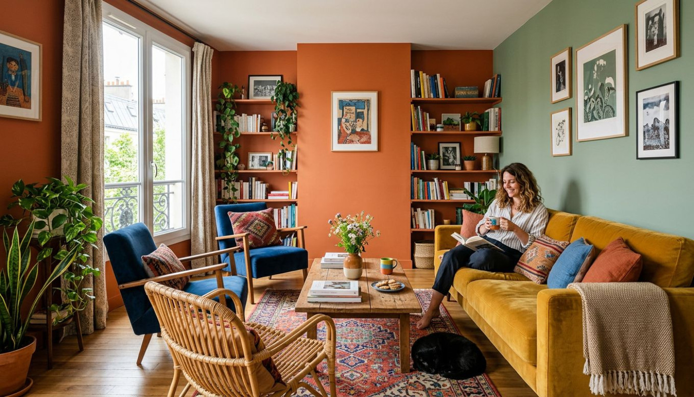 Quand la couleur modifie l’ambiance : récit d’un salon métamorphosé
